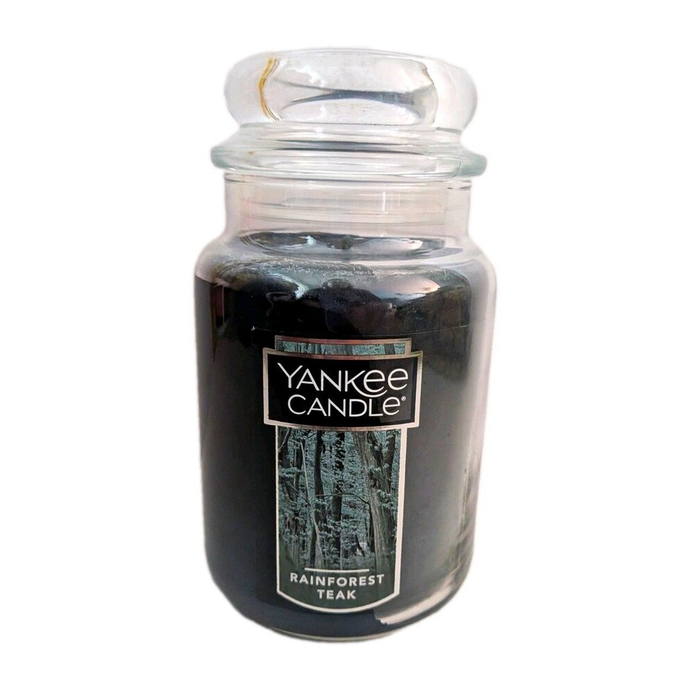 Yankee Candle Rainforest Teak 22 Oz Large Jar Retired Discontinued New HTF